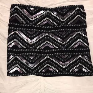 Express sequin skirt